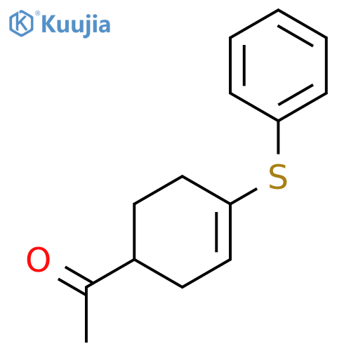 ETHANONE, 1-[4-(PHENYLTHIO)-3-CYCLOHEXEN-1-YL]- structure