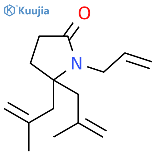 2-Pyrrolidinone, 5,5-bis(2-methyl-2-propenyl)-1-(2-propenyl)- structure