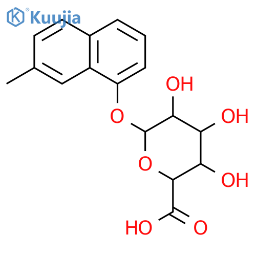 7-methylnaphthalen-1-yl beta-D-glucopyranosiduronic acid structure