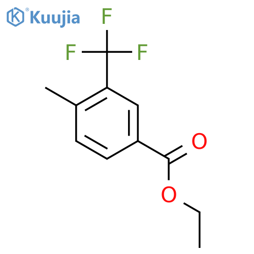 Benzoic acid, 4-methyl-3-(trifluoromethyl)-, ethyl ester structure
