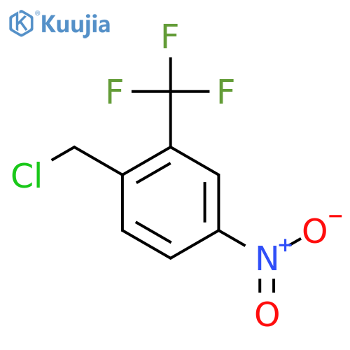 1-(Chloromethyl)-4-nitro-2-(trifluoromethyl)benzene structure