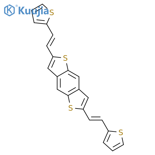 BENZO[1,2-B:4,5-B']DITHIOPHENE, 2,6-BIS[2-(2-THIENYL)ETHENYL]- structure
