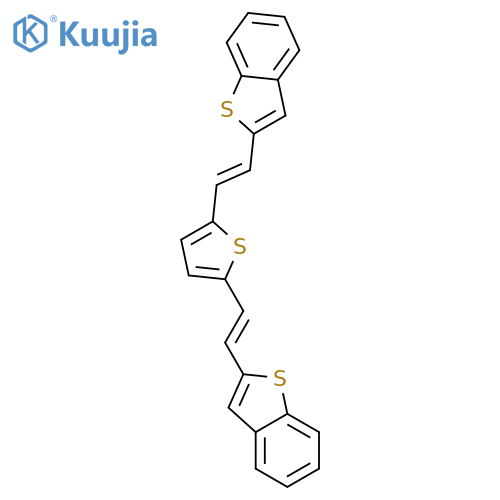 BENZO[B]THIOPHENE, 2,2'-(2,5-THIOPHENEDIYLDI-2,1-ETHENEDIYL)BIS- structure