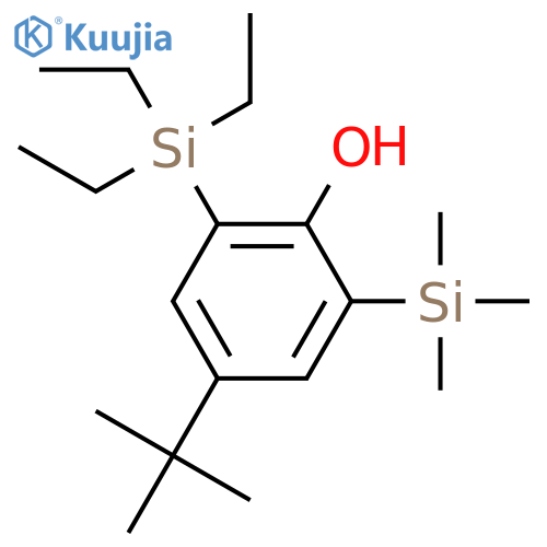 Phenoxy, 4-(1,1-dimethylethyl)-2-(triethylsilyl)-6-(trimethylsilyl)- structure