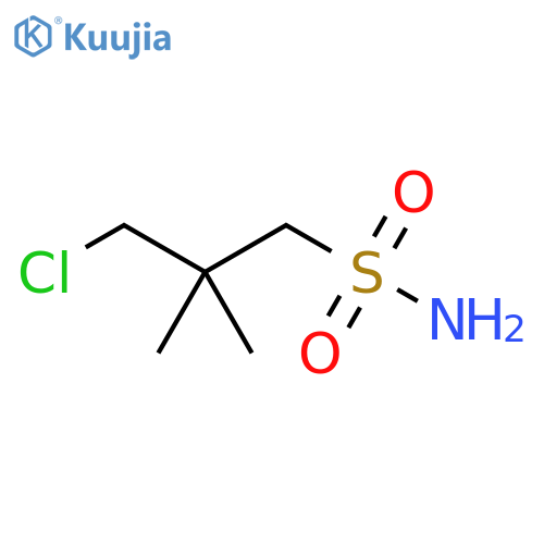 3-chloro-2,2-dimethylpropane-1-sulfonamide structure