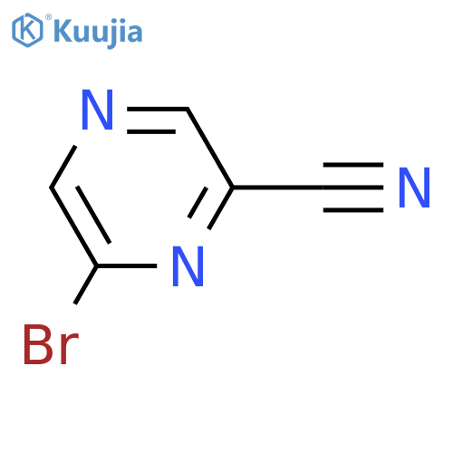 6-bromopyrazine-2-carbonitrile structure