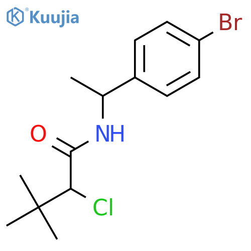 BUTANAMIDE, N-[1-(4-BROMOPHENYL)ETHYL]-2-CHLORO-3,3-DIMETHYL- structure