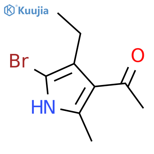 1-(5-Bromo-4-ethyl-2-methyl-1H-pyrrol-3-yl)ethanone structure