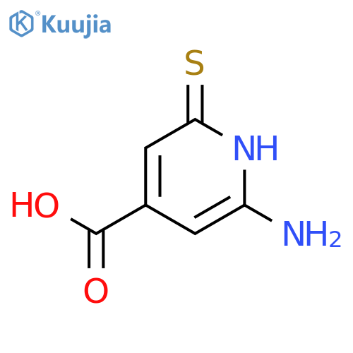 4-PYRIDINECARBOXYLIC ACID, 6-AMINO-1,2-DIHYDRO-2-THIOXO- structure