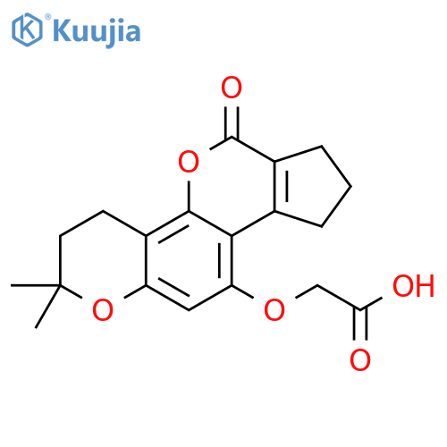 (3,3-Dimethyl-12-oxo-2,3,12,15,16,17-hexahydro-1H-4,11-dioxa-cyclopenta[a]phenanthren-7-yloxy)-acetic acid structure