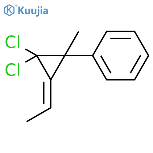 BENZENE, (2,2-DICHLORO-3-ETHYLIDENE-1-METHYLCYCLOPROPYL)- structure