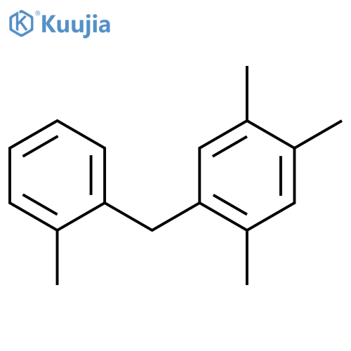 BENZENE, 1,2,4-TRIMETHYL-5-[(2-METHYLPHENYL)METHYL]- structure