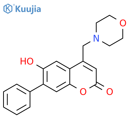 6-hydroxy-4-(morpholin-4-yl)methyl-7-phenyl-2H-chromen-2-one structure