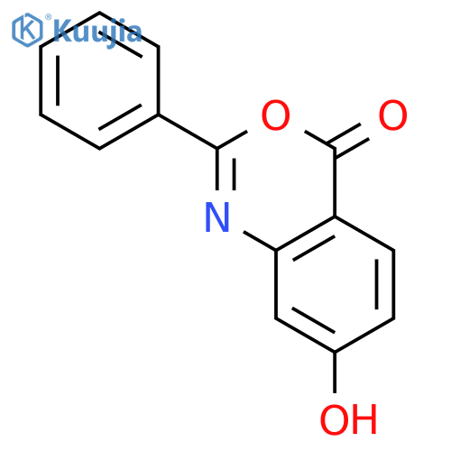 7-hydroxy-2-phenyl-4H-3,1-benzoxazin-4-one structure