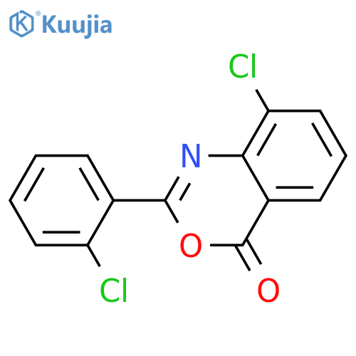 8-chloro-2-(2-chlorophenyl)-4H-3,1-benzoxazin-4-one structure