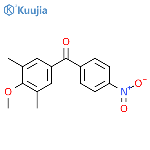 METHANONE, (4-METHOXY-3,5-DIMETHYLPHENYL)(4-NITROPHENYL)- structure