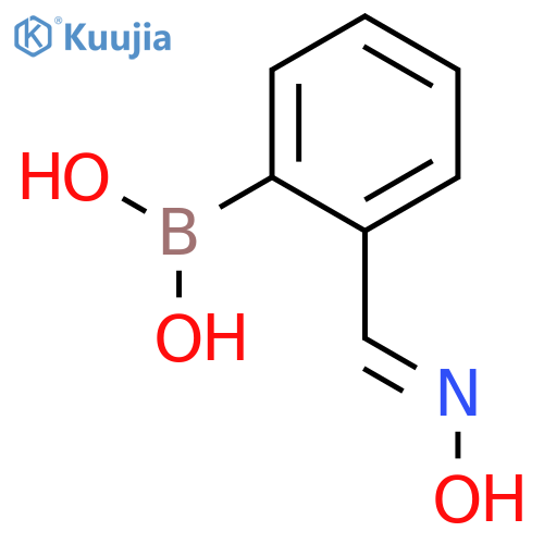 (E)-(2-((hydroxyiMino)Methyl)phenyl)boronic acid structure