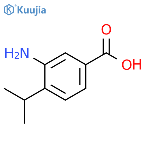 3-amino-4-(propan-2-yl)benzoic acid structure