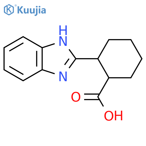 2-(1H-1,3-Benzodiazol-2-yl)cyclohexane-1-carboxylic acid structure