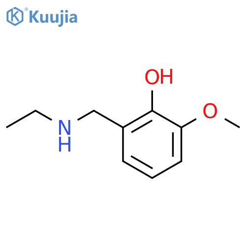 2-((ethylamino)methyl)-6-methoxyphenol structure