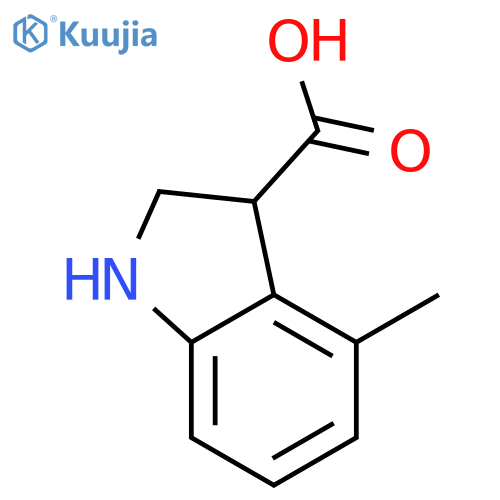 4-methyl-indoline-3-carboxylic acid structure
