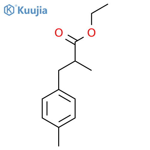 ethyl 2-methyl-3-(4-methylphenyl)propanoate structure