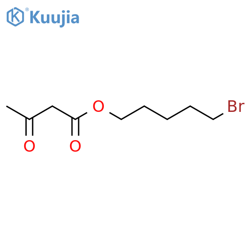 BUTANOIC ACID, 3-OXO-, 5-BROMOPENTYL ESTER structure