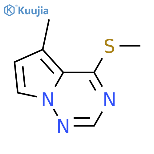5-Methyl-4-(methylsulfanyl)pyrrolo[2,1-F][1,2,4]triazine structure