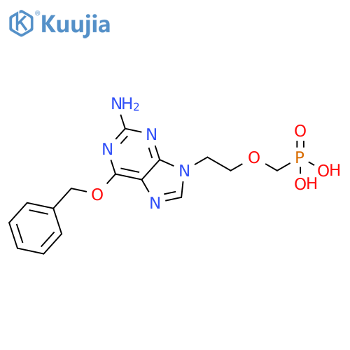 Phosphonic acid,[[2-[2-amino-6-(phenylmethoxy)-9H-purin-9-yl]ethoxy]methyl]- structure