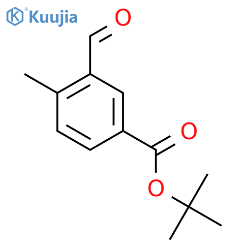 Tert-butyl 3-formyl-4-methylbenzoate structure