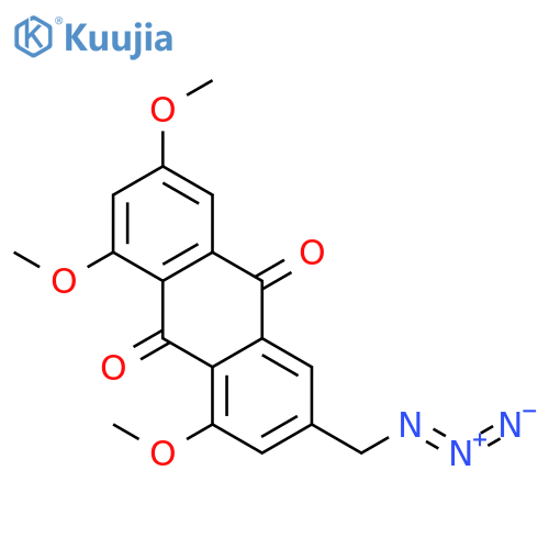 9,10-Anthracenedione, 3-(azidomethyl)-1,6,8-trimethoxy- structure