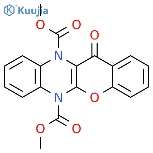 12H-[1]Benzopyrano[2,3-b]quinoxaline-6,11-dicarboxylic acid, 12-oxo-, dimethyl ester (9CI) structure