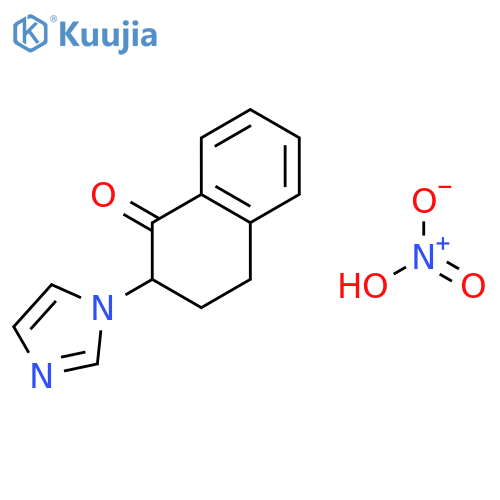 1(2H)-NAPHTHALENONE, 3,4-DIHYDRO-2-(1H-IMIDAZOL-1-YL)-, MONONITRATE structure
