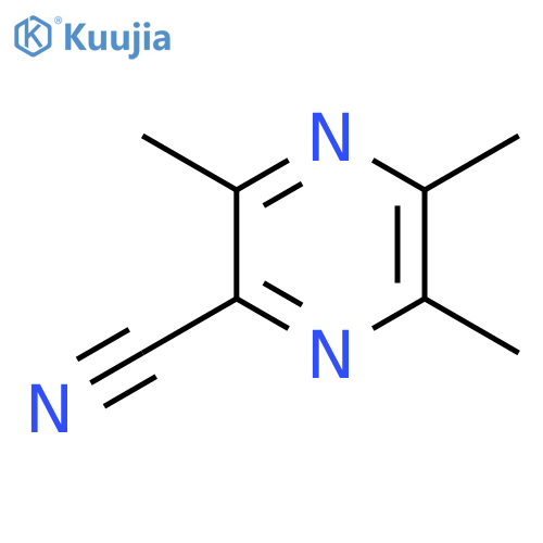 Trimethylpyrazine-2-carbonitrile structure