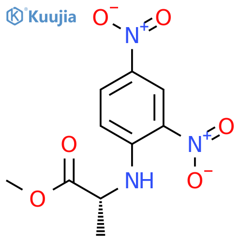 D-ALANINE, N-(2,4-DINITROPHENYL)-, METHYL ESTER structure