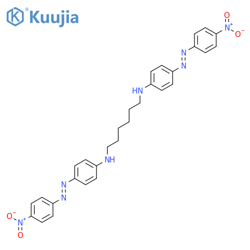 1,6-Hexanediamine, N,N'-bis[4-[(4-nitrophenyl)azo]phenyl]- structure