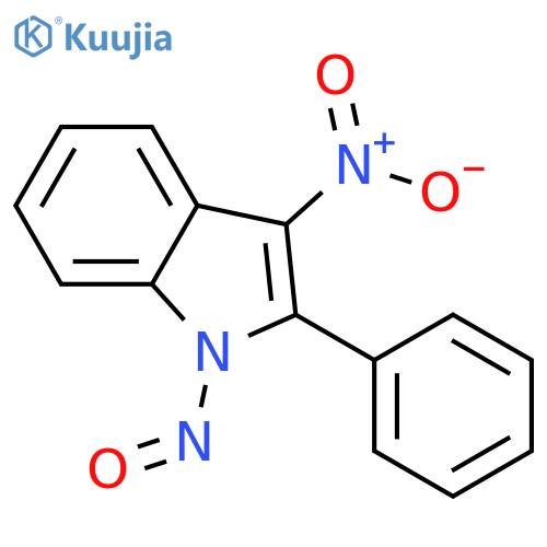 1H-Indole, 3-nitro-1-nitroso-2-phenyl- structure
