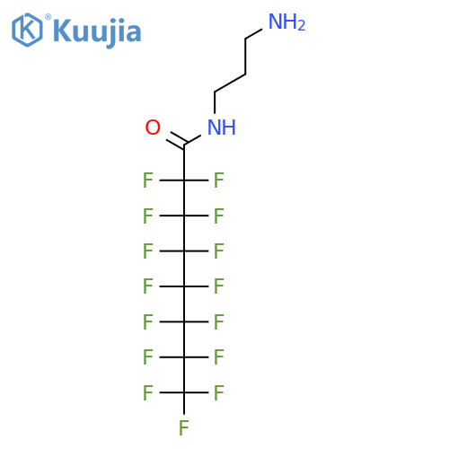 N-(3-aminopropyl)-2,2,3,3,4,4,5,5,6,6,7,7,8,8,8-pentadecafluorooctanamide structure