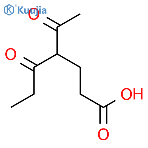 Heptanoic acid, 4-acetyl-5-oxo- structure