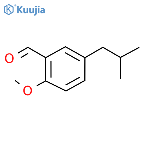 2-Methoxy-5-(2-methylpropyl)benzaldehyde structure