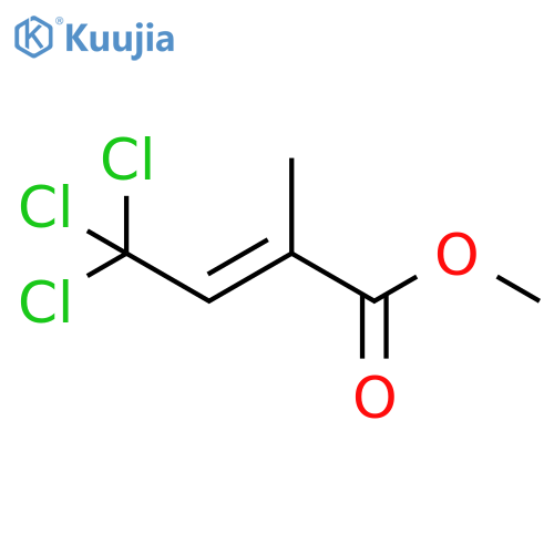 2-BUTENOIC ACID, 4,4,4-TRICHLORO-2-METHYL-, METHYL ESTER structure