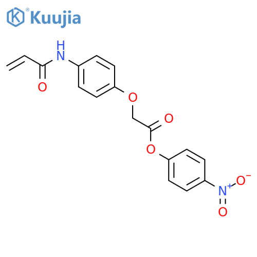ACETIC ACID, [4-[(1-OXO-2-PROPENYL)AMINO]PHENOXY]-, 4-NITROPHENYL ESTER structure