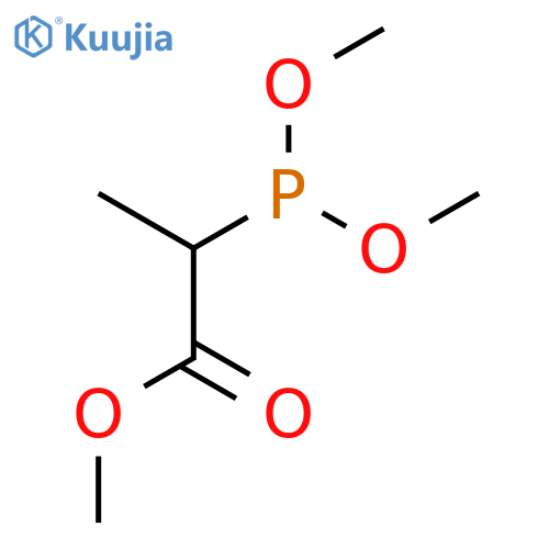 Propanoic acid, (dimethoxyphosphino)-, methyl ester structure