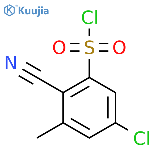 5-Chloro-2-cyano-3-methylbenzenesulfonyl chloride structure