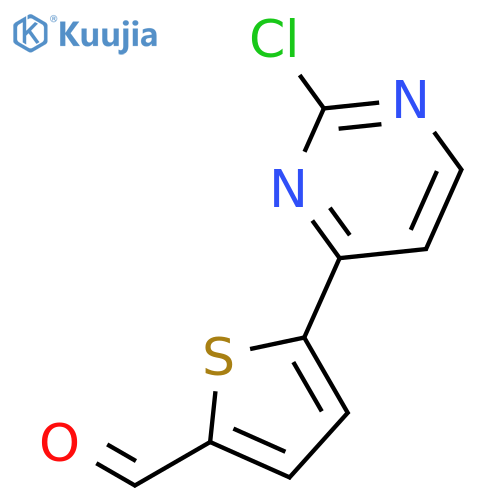 2-THIOPHENECARBOXALDEHYDE, 5-(2-CHLORO-4-PYRIMIDINYL)- structure
