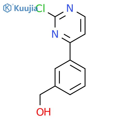 3-(2-Chloro-4-pyrimidinyl)benzyl Alcohol structure