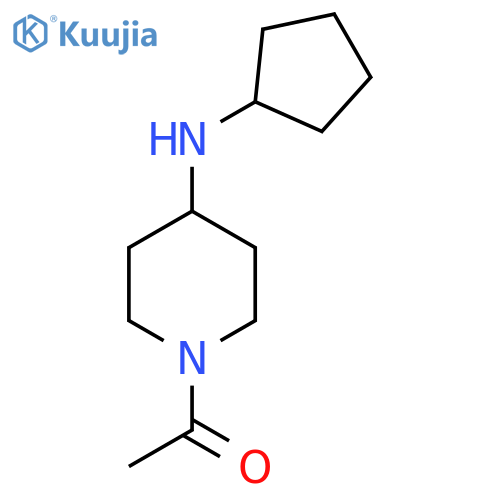 1-4-(cyclopentylamino)piperidin-1-ylethan-1-one structure