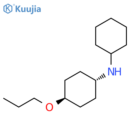 Cyclohexanamine, N-cyclohexyl-4-propoxy-, trans- structure