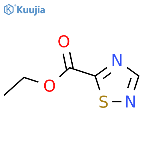 ethyl 1,2,4-thiadiazole-5-carboxylate structure