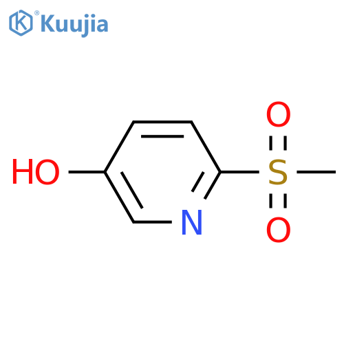 3-Pyridinol, 6-(methylsulfonyl)- structure